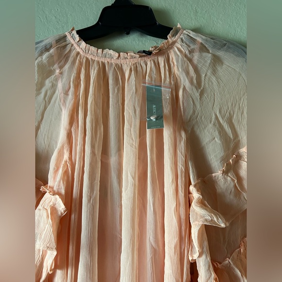 J. Crew tiered ruffle Orange Maxi dress - Picture 11 of 13